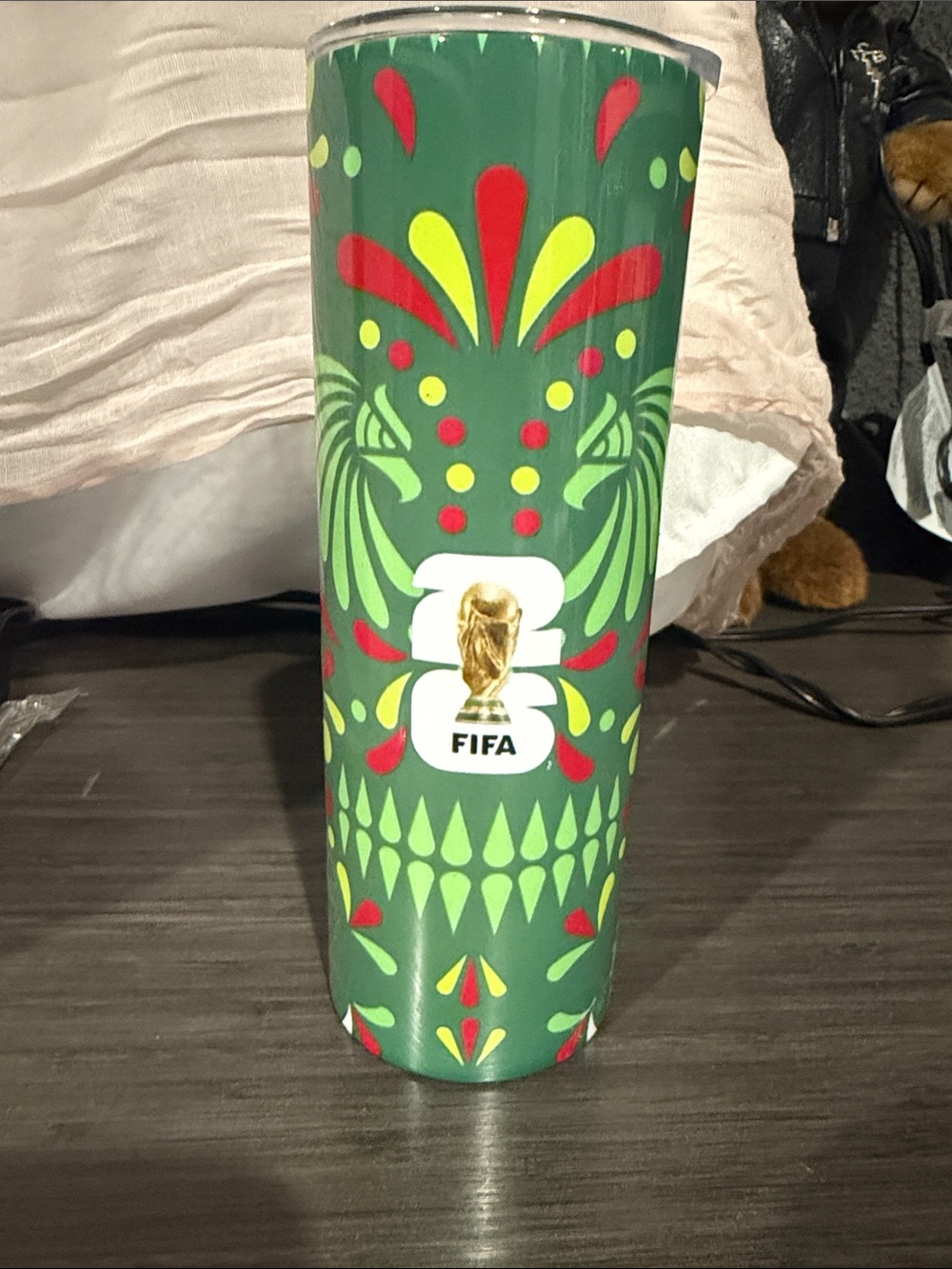 FIFA Green Decorative Travel Tumbler